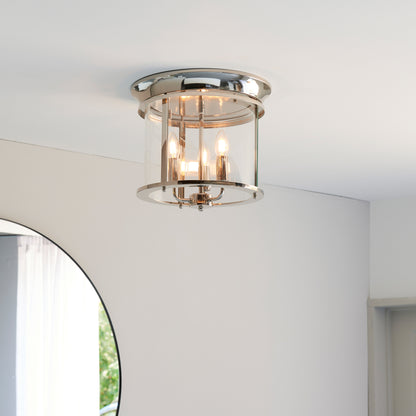 Hampworth 3 Ceiling Light – Silver