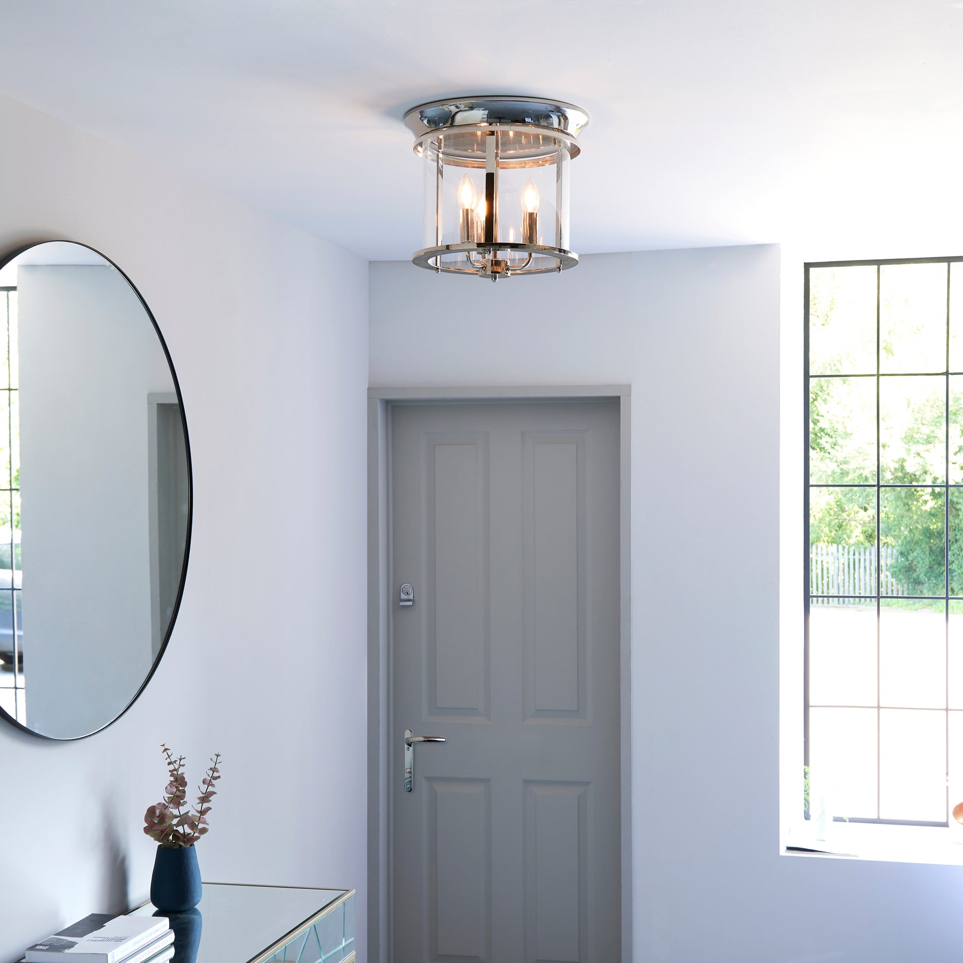 Hampworth 3 Ceiling Light – Silver