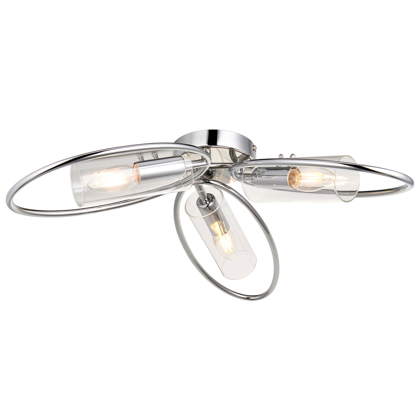Amari 3 Ceiling Light Chrome – Chrome