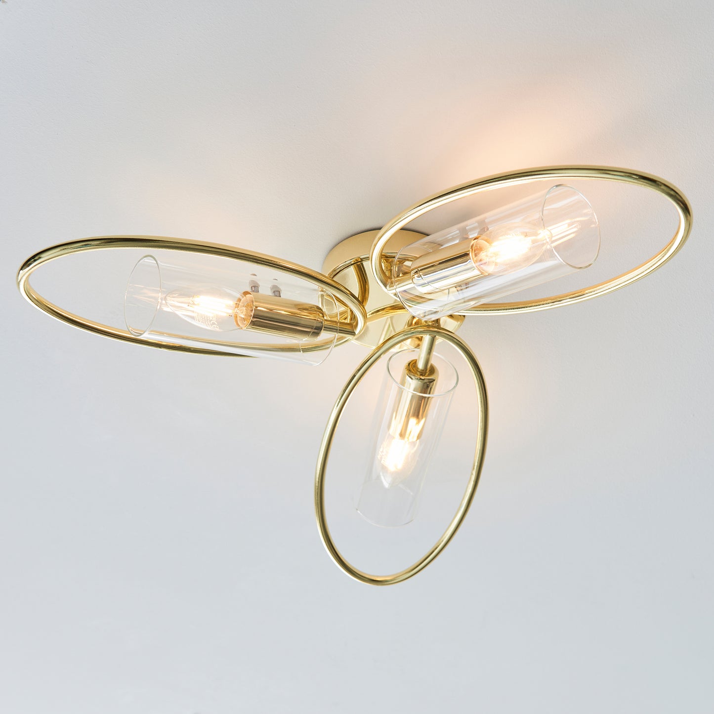 Amari 3 Ceiling Polished Brass – Brass