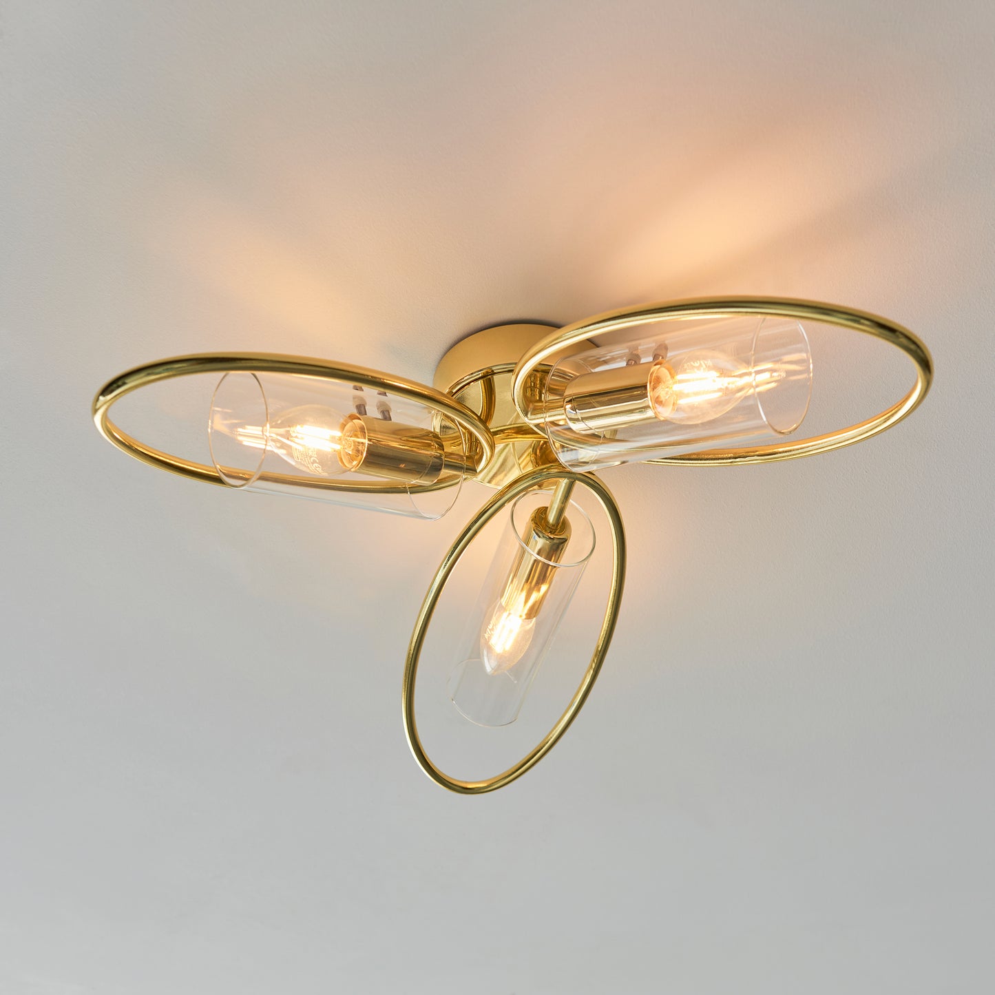 Amari 3 Ceiling Polished Brass – Brass