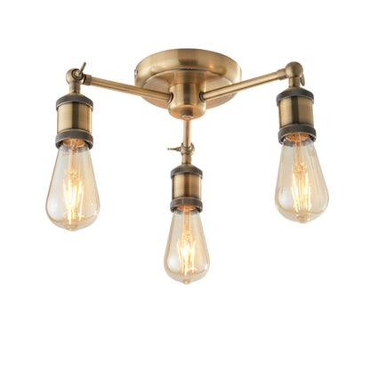 Hal 3 Ceiling Light Antique Brass – Brass