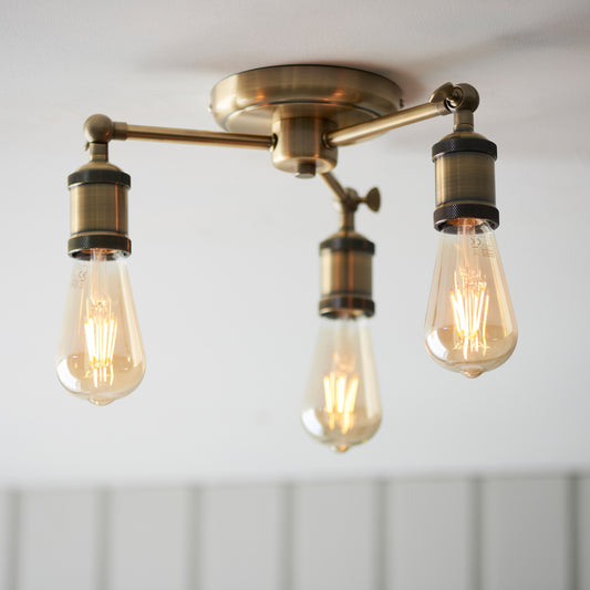 Hal 3 Ceiling Light Antique Brass – Brass