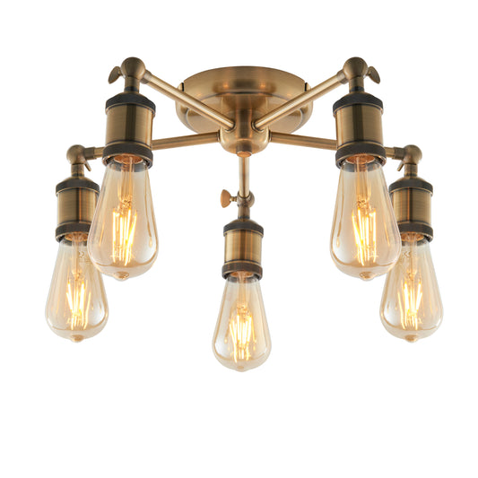 Hal 5 Ceiling Light Antique Brass – Brass