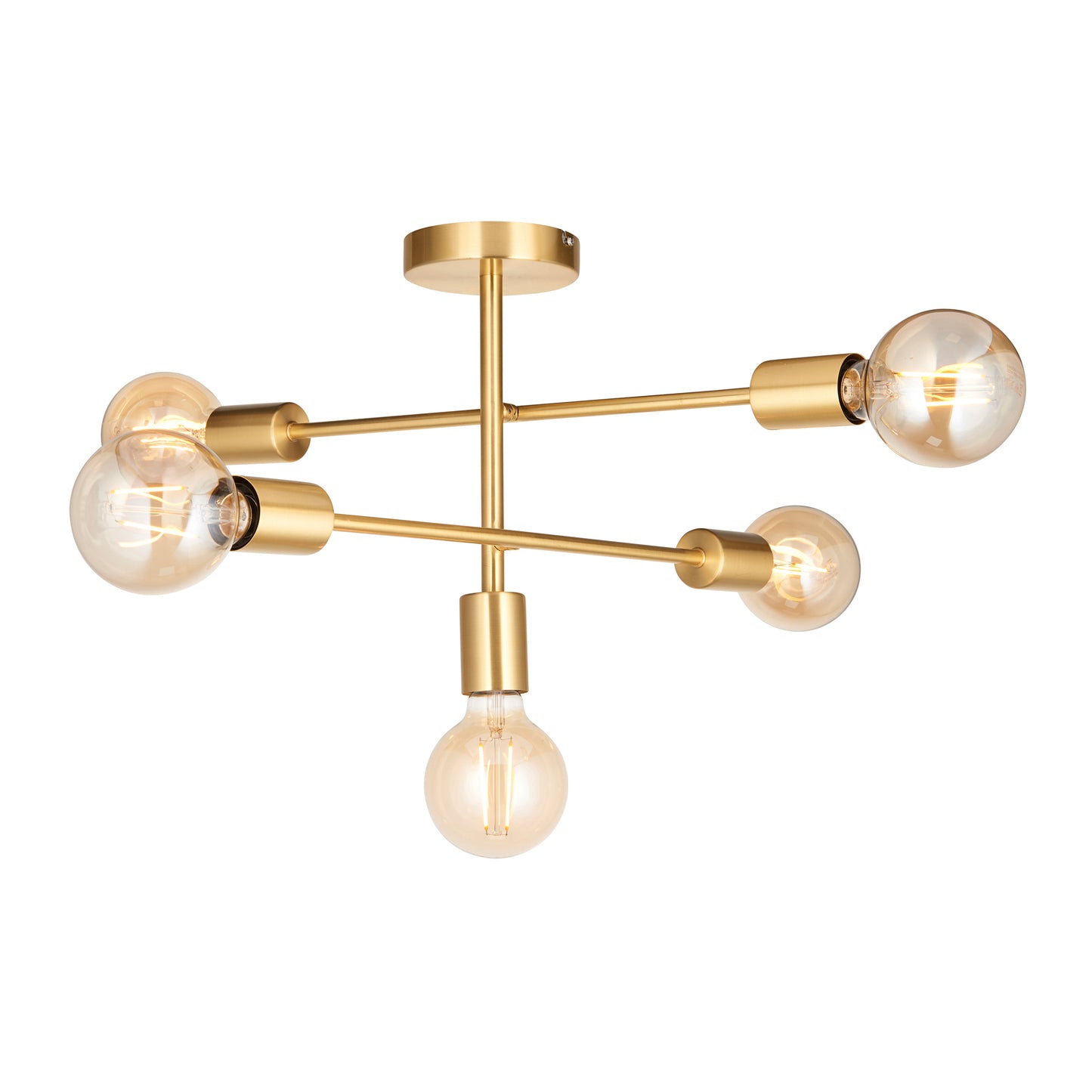 Studio 5 Ceiling Light Satin Brass – Brass