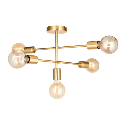 Studio 5 Ceiling Light Satin Brass – Brass