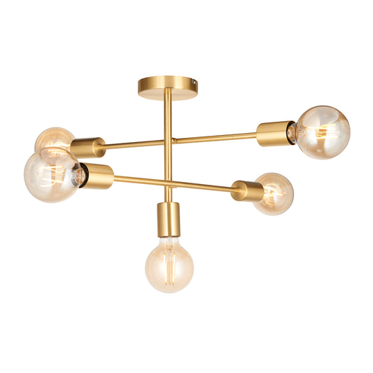 Studio 5 Ceiling Light Satin Brass – Brass