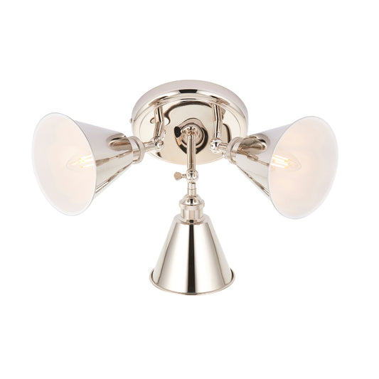 Hal 3 Ceiling Spot Bright Nickel – Nickel