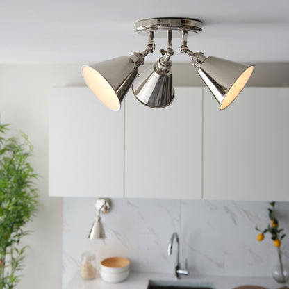 Hal 3 Ceiling Spot Bright Nickel – Nickel