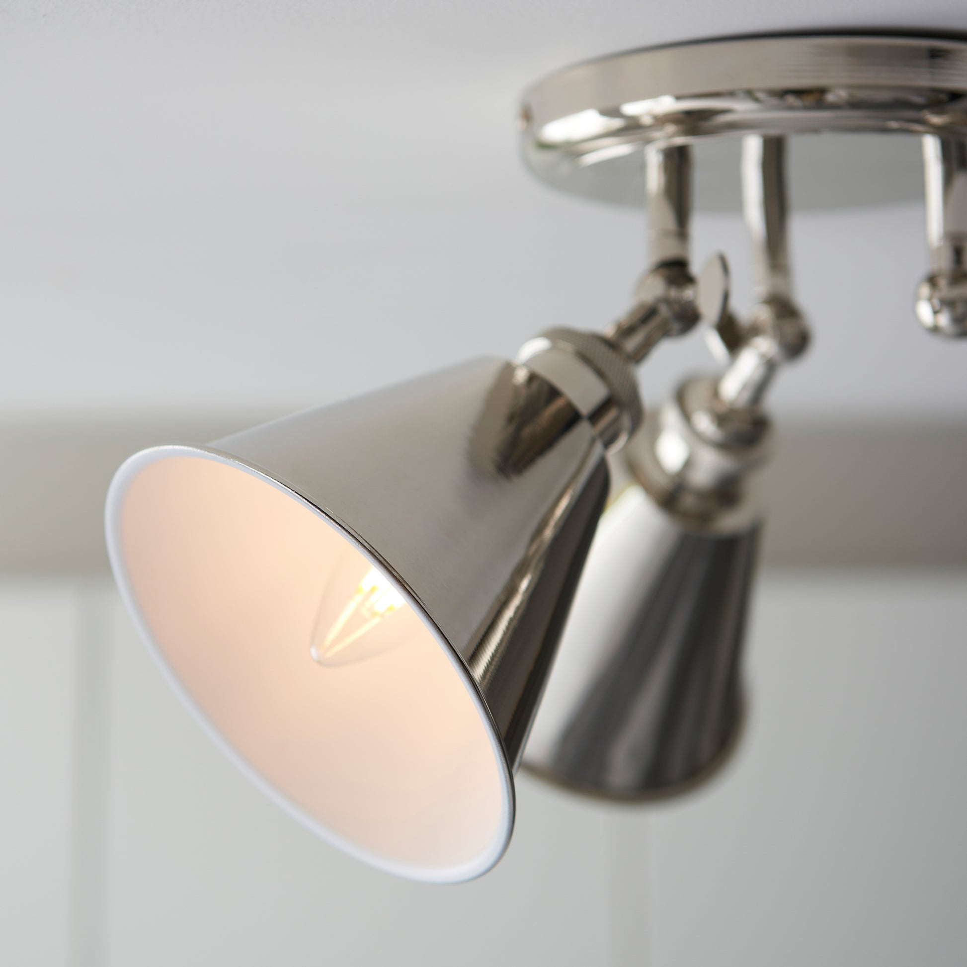 Hal 3 Ceiling Spot Bright Nickel – Nickel