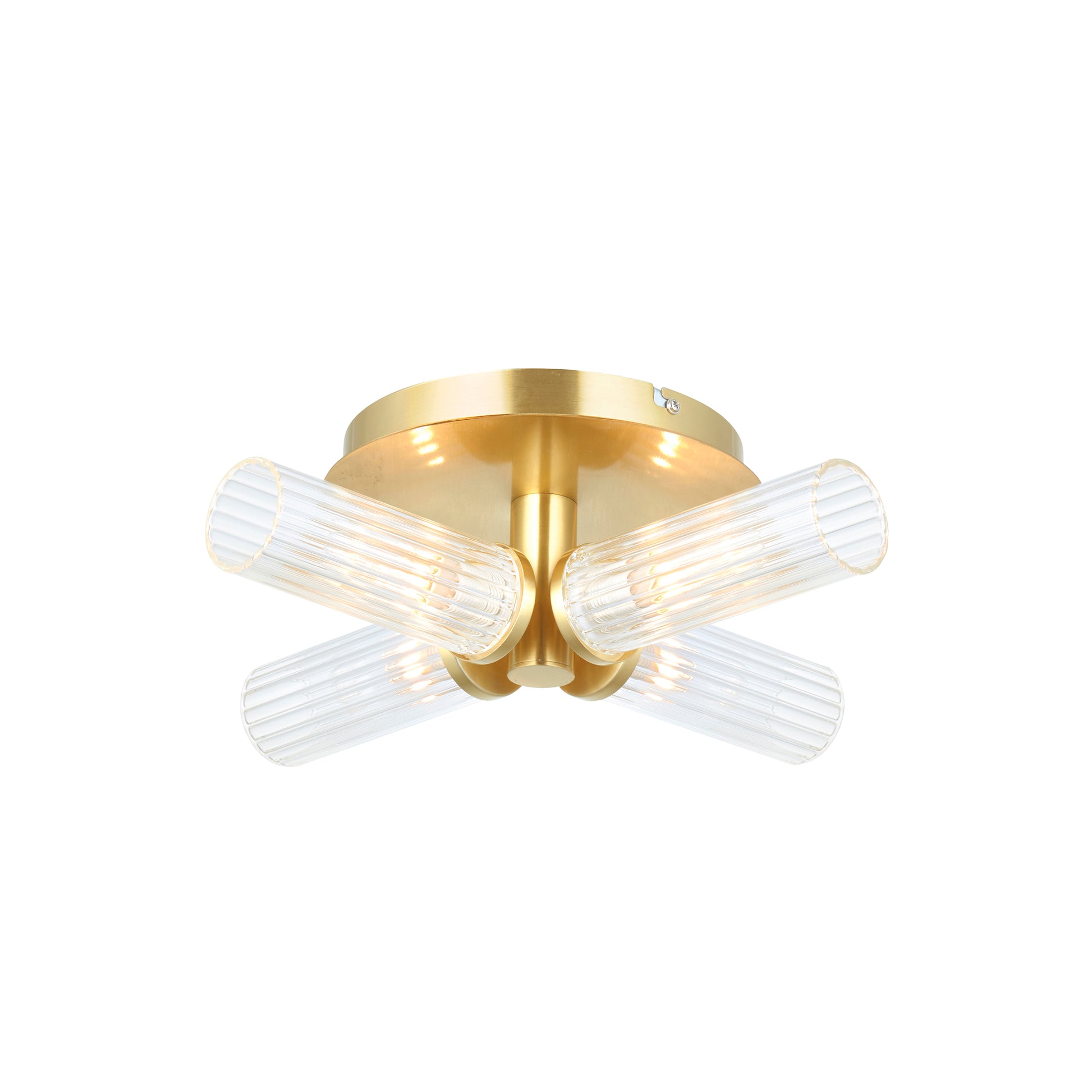 Talo Bathroom 4 Ceiling Light Brass – Brass