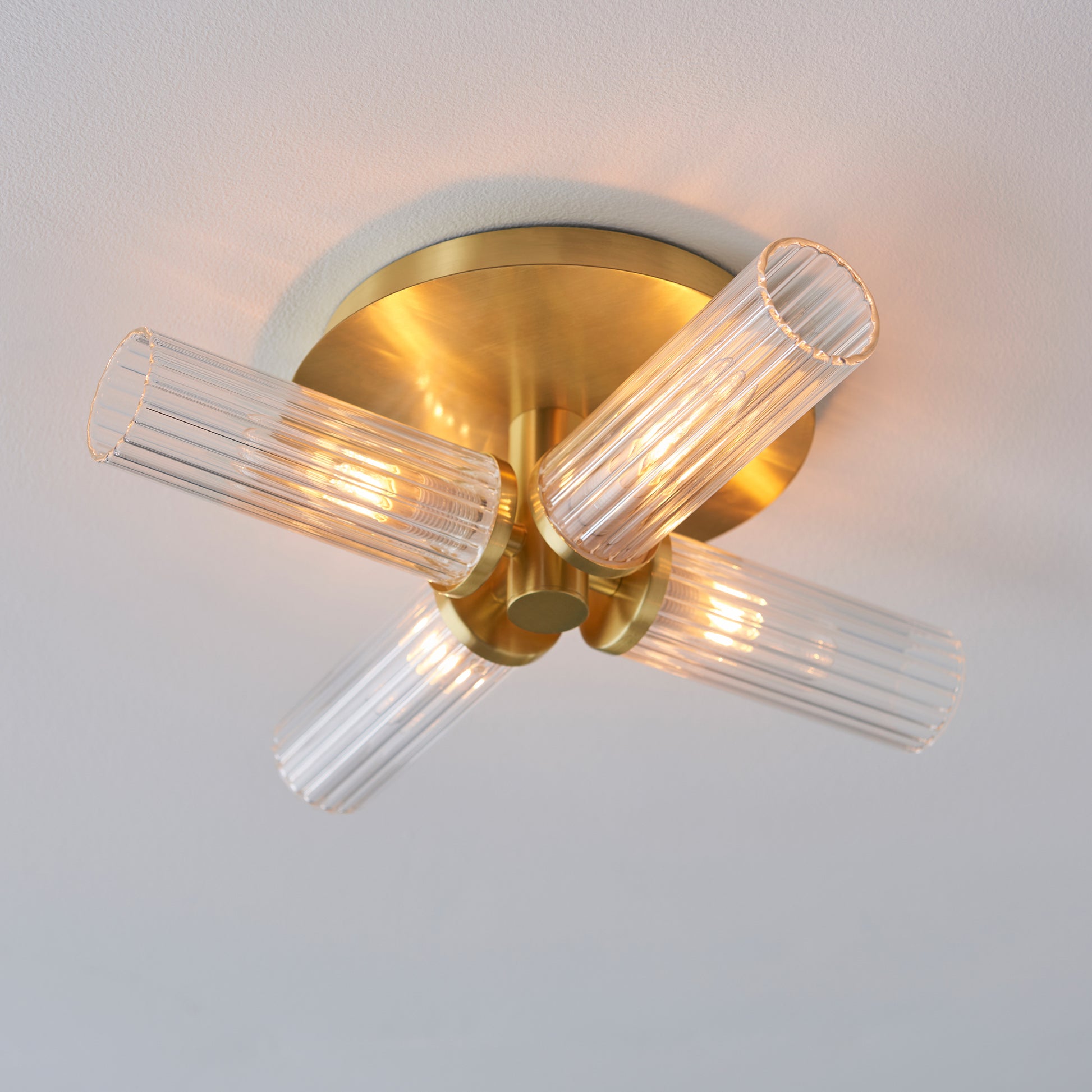 Talo Bathroom 4 Ceiling Light Brass – Brass