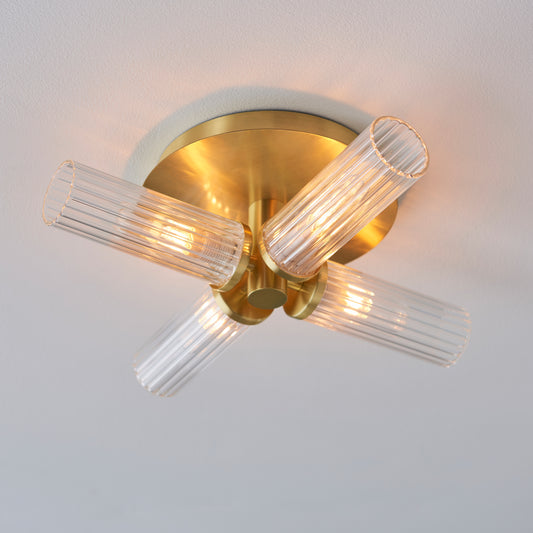 Talo Bathroom 4 Ceiling Light Brass – Brass