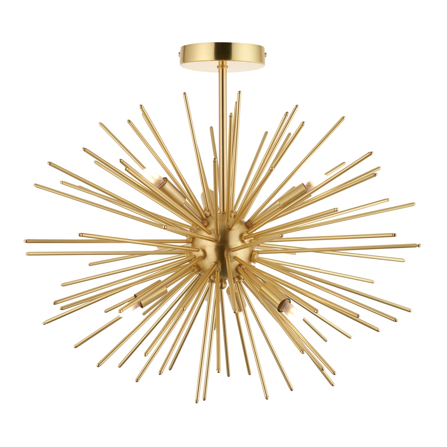 Orta 6 Ceiling Light Satin Brass – Brass