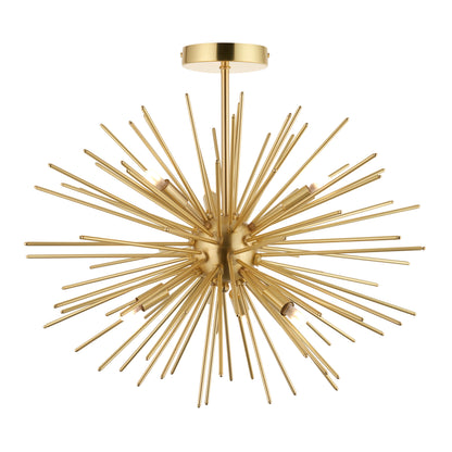 Orta 6 Ceiling Light Satin Brass – Brass