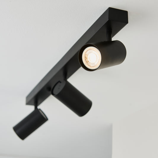 Rez 3 Ceiling Light Black – Black