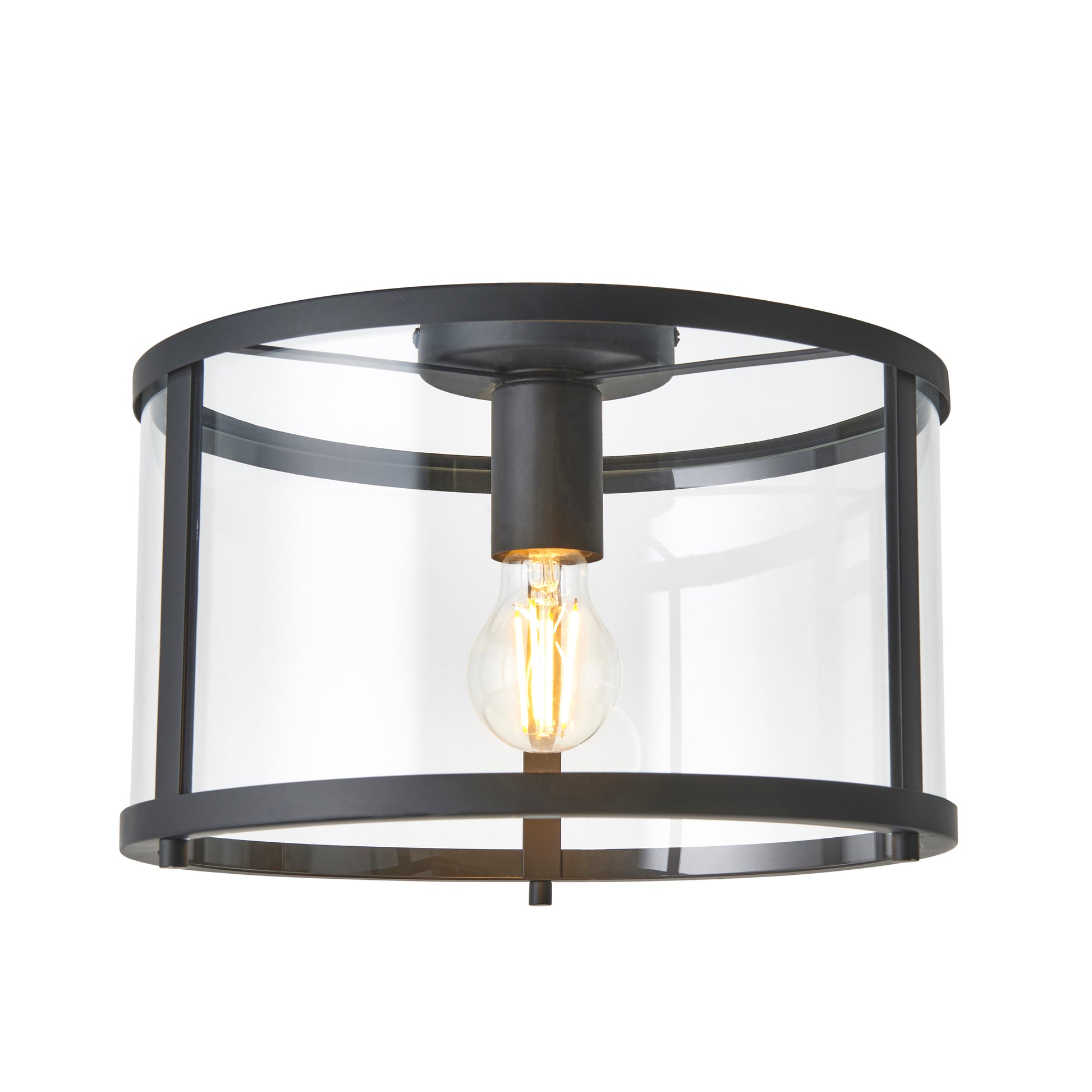Hopton 1 Ceiling Light Black – Nickel