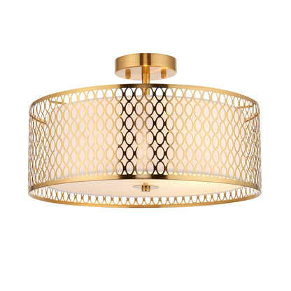 Cordero Ceiling Lamp Gold/White – Black