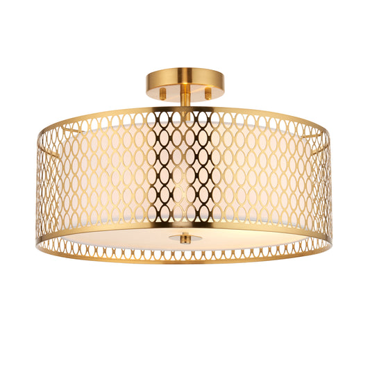 Cordero Ceiling Lamp Gold/White – Black