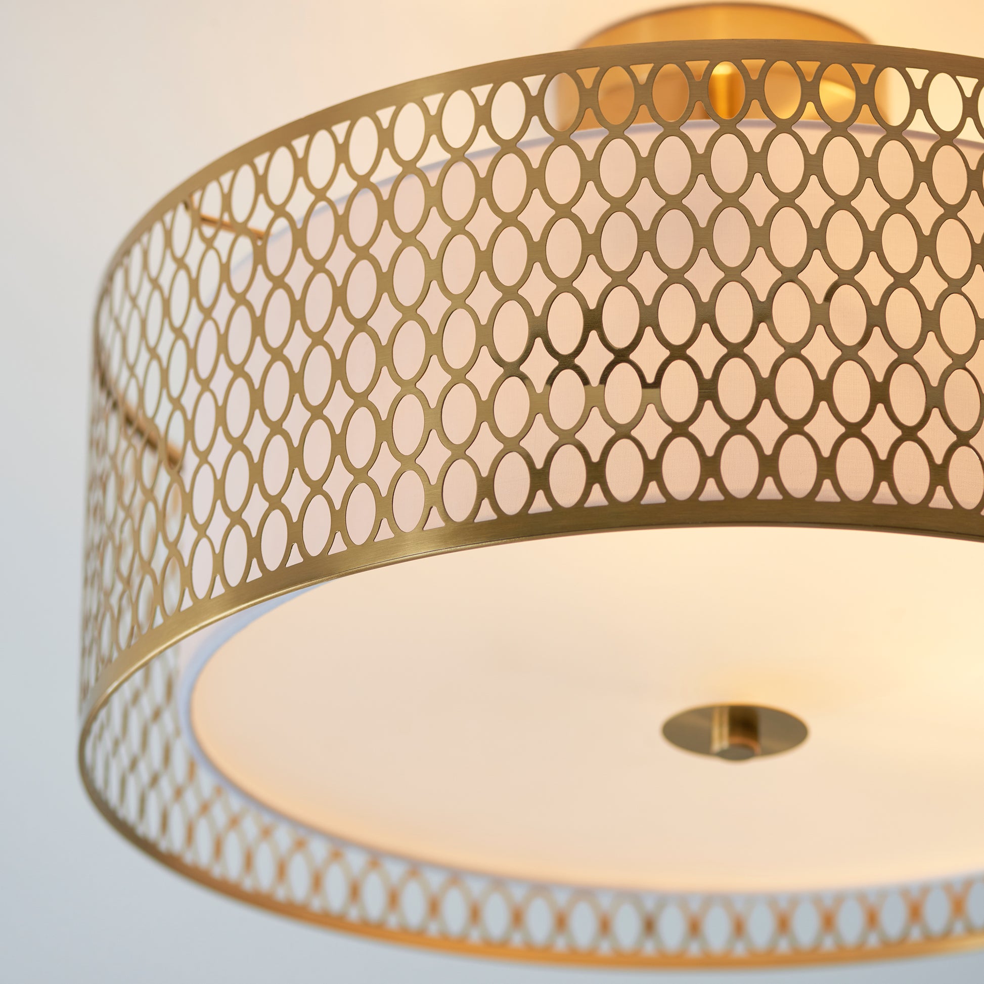 Cordero Ceiling Lamp Gold/White – Black