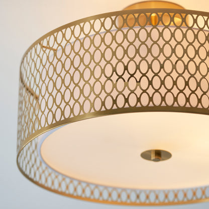 Cordero Ceiling Lamp Gold/White – Black