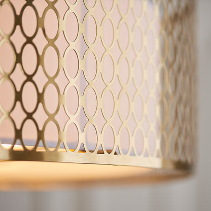 Cordero Ceiling Lamp Gold/White – Black