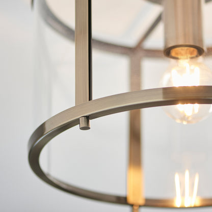 Hopton 1 Ceiling Light Antique Brass – Brass