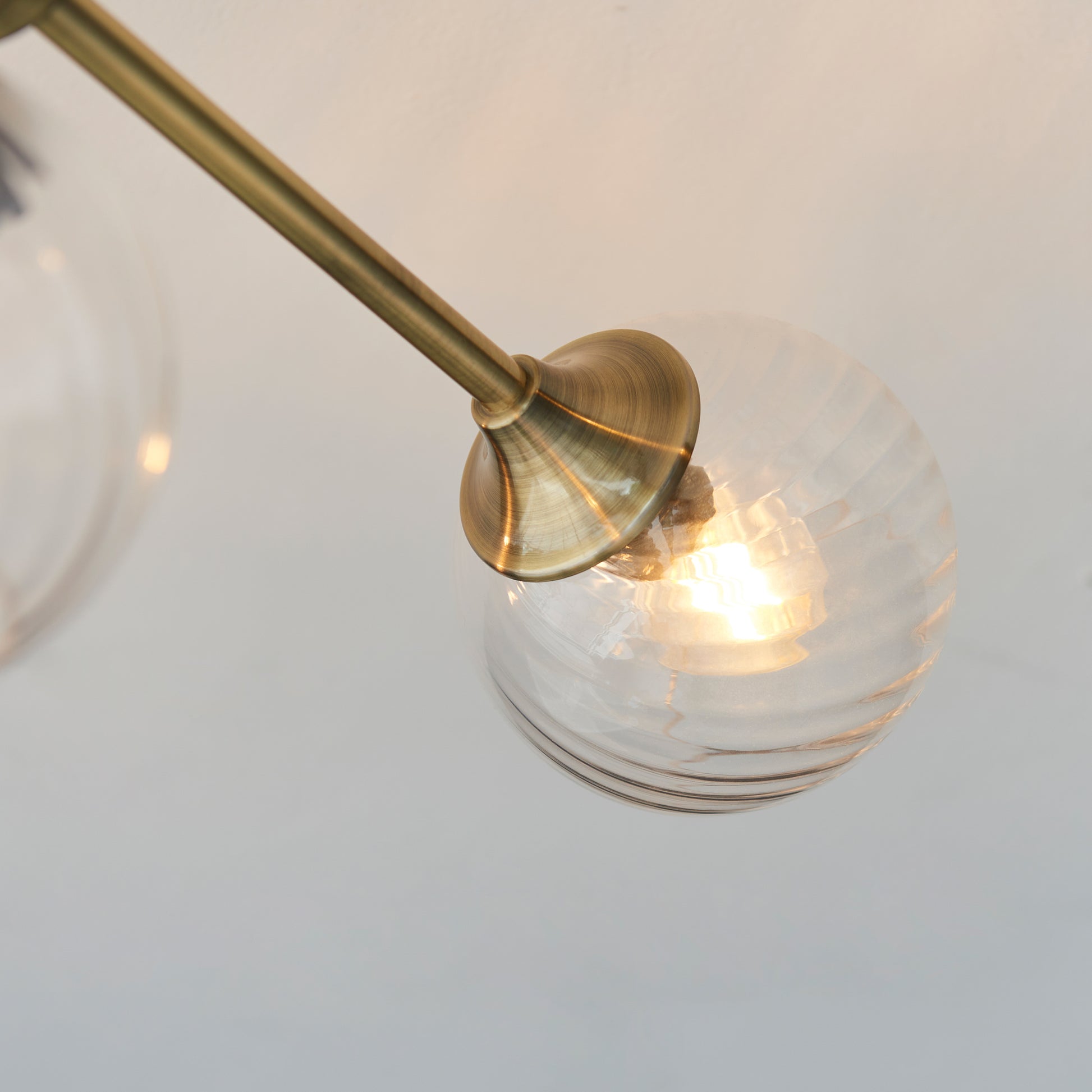 Allegra 6 Ceiling Light Antique Brass – Brass