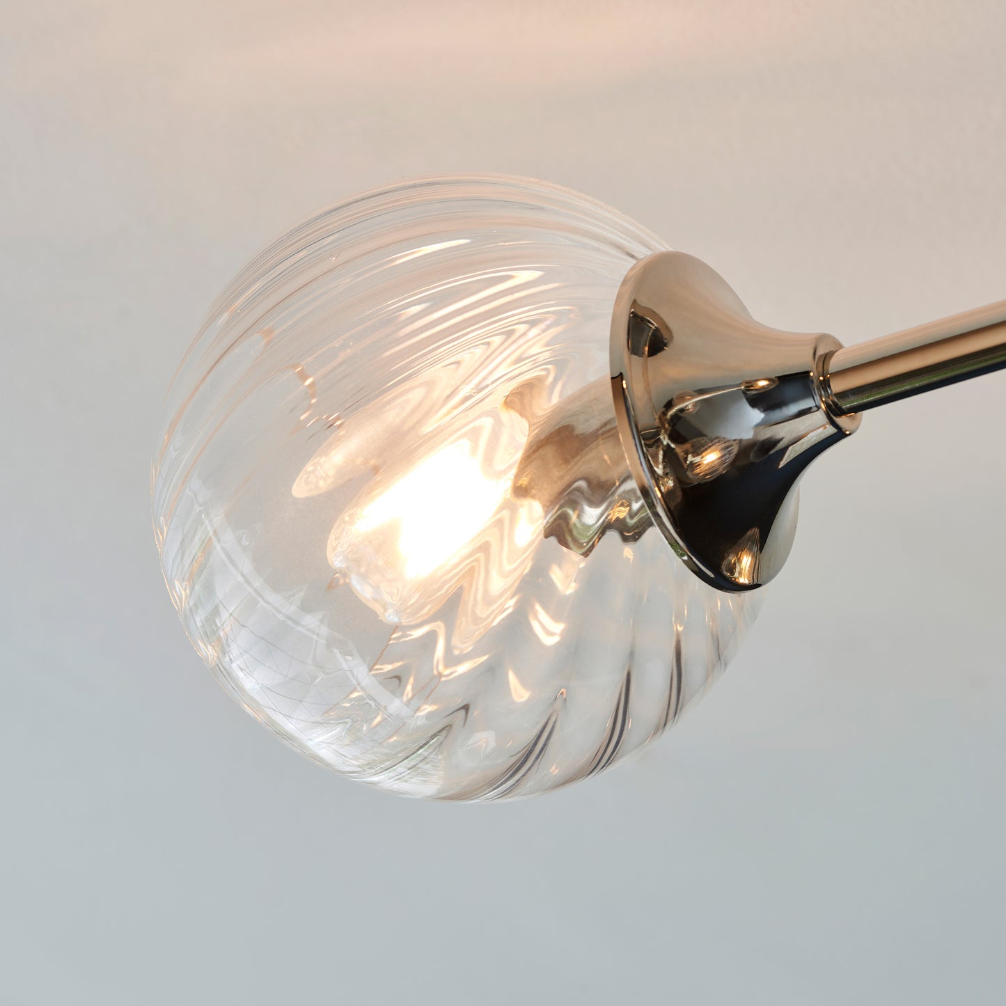 Allegra 6 Ceiling Light Bright Nickel – Nickel