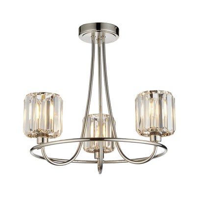 Berenice 3 Ceiling Light – Nickel