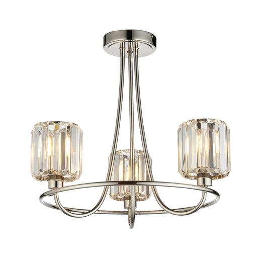 Berenice 3 Ceiling Light – Nickel