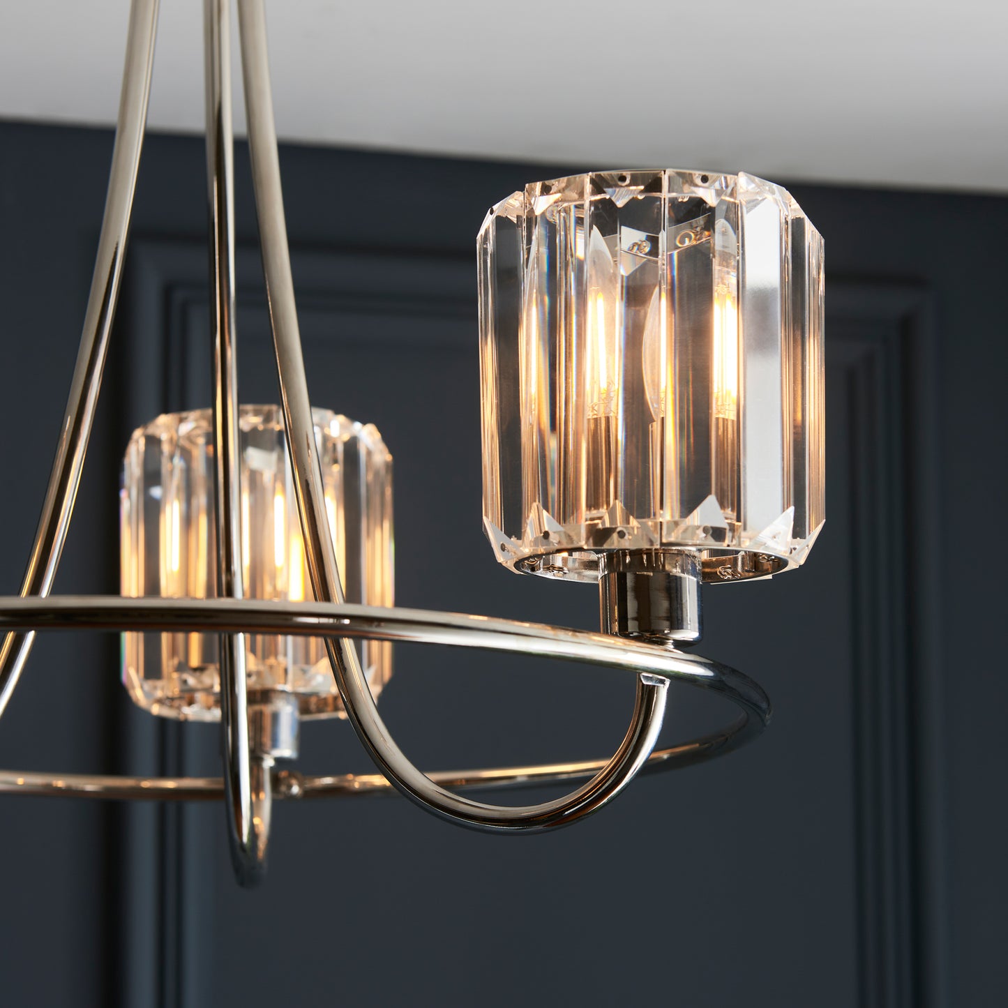 Berenice 3 Ceiling Light – Nickel