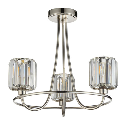 Berenice 3 Ceiling Light – Nickel