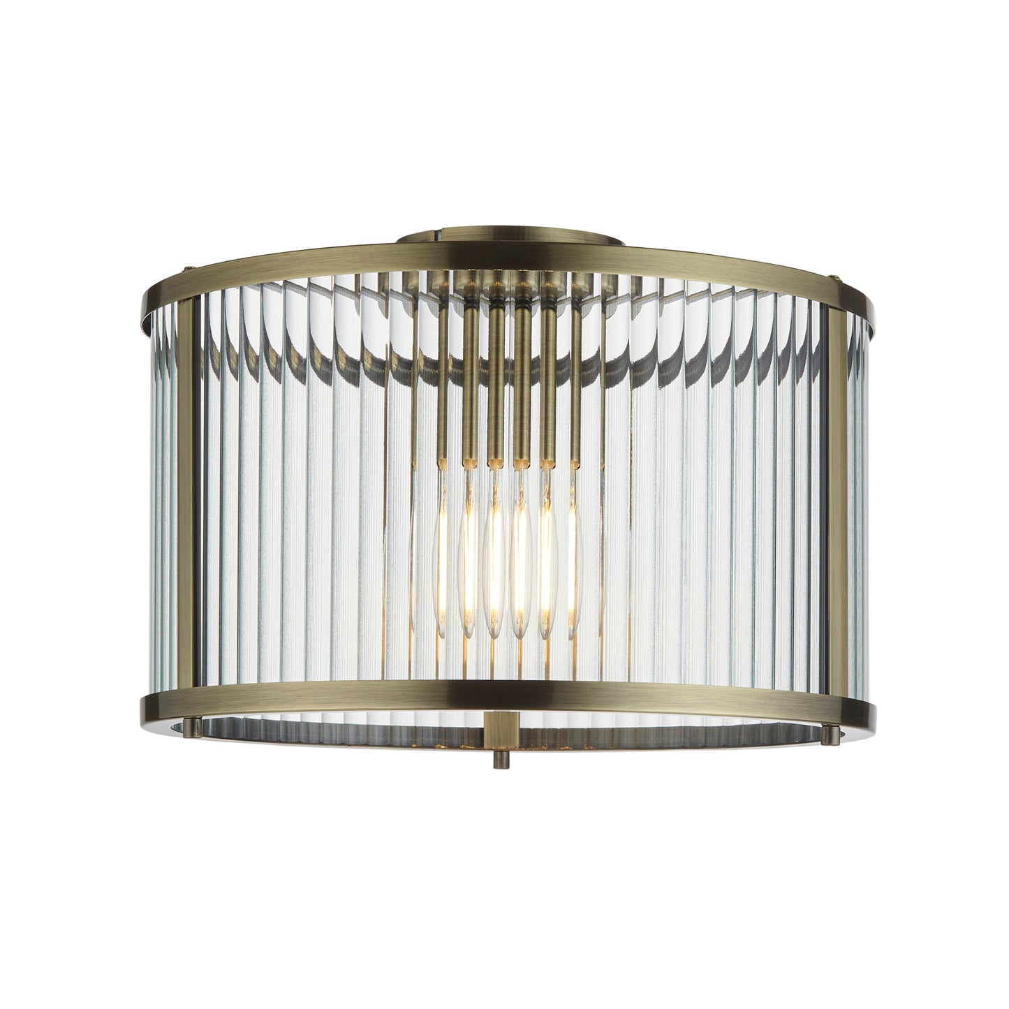Ridgeton 1 Ceiling Light – Brass