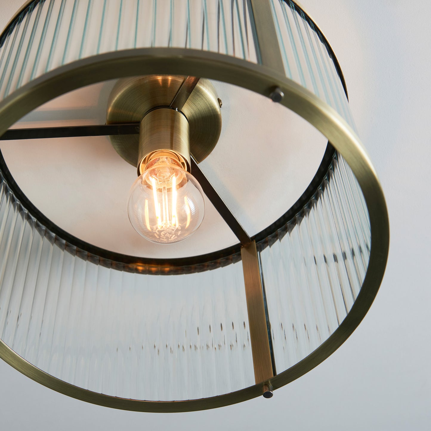 Ridgeton 1 Ceiling Light – Brass