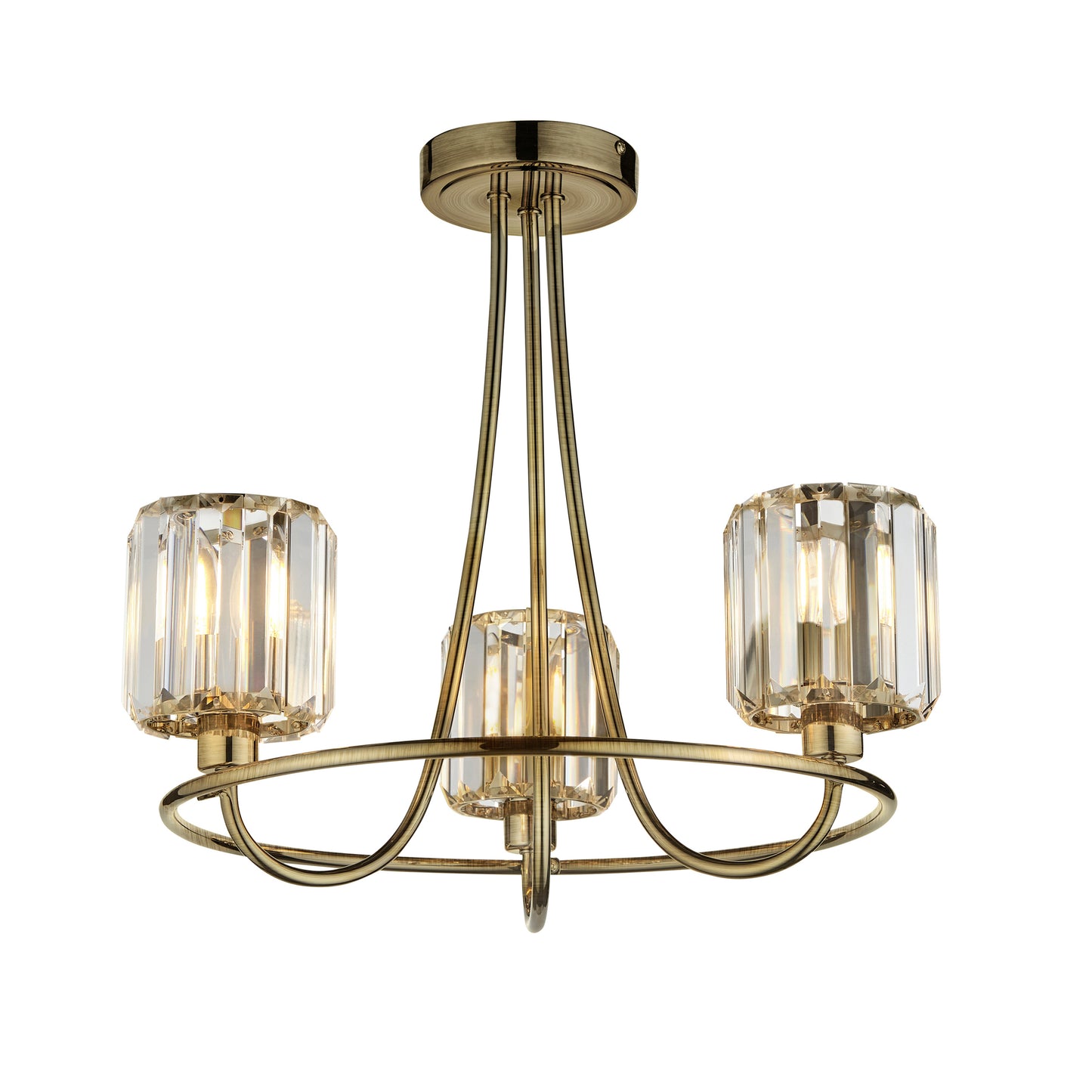 Berenice 3 Ceiling Light Antique Brass – Brass