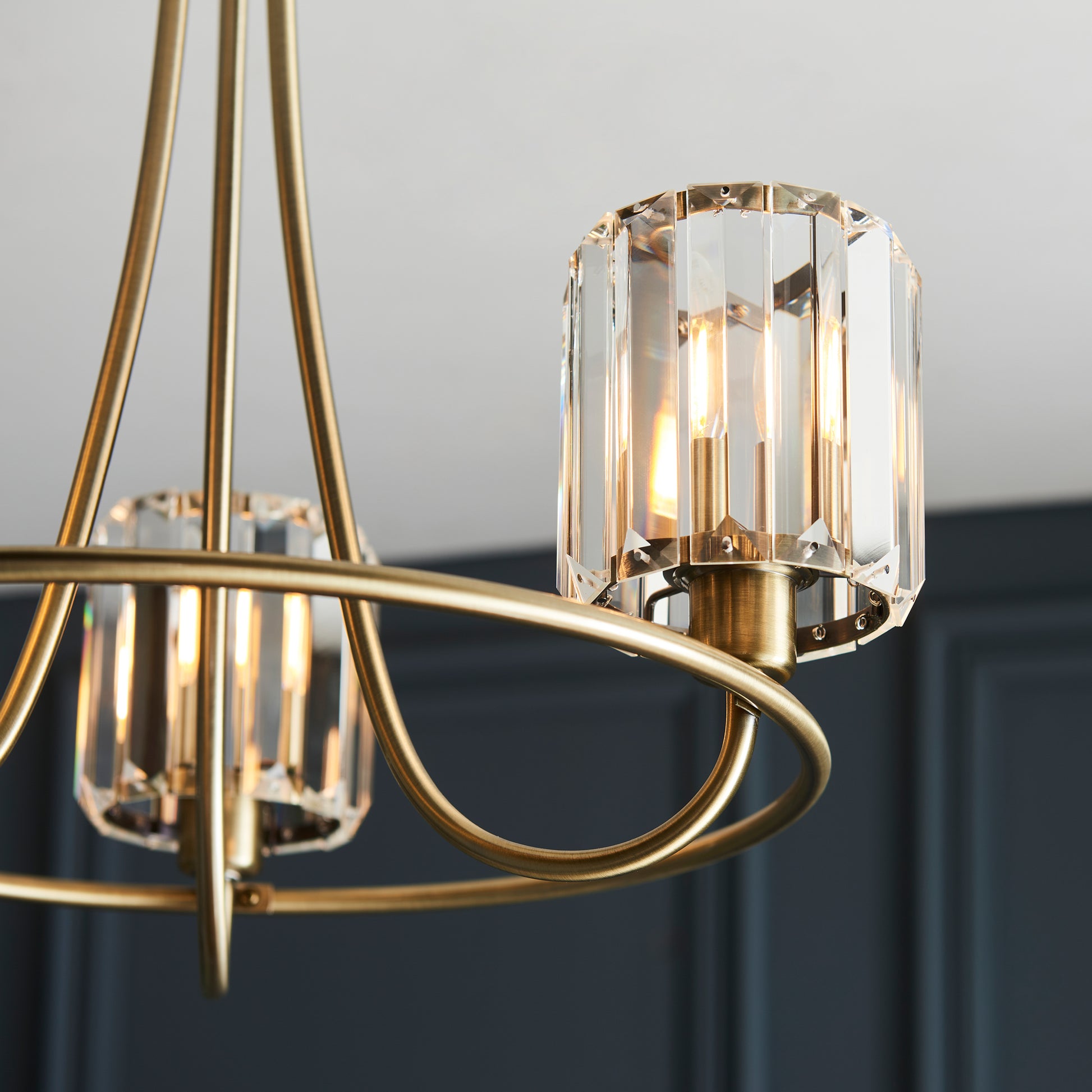Berenice 3 Ceiling Light Antique Brass – Brass