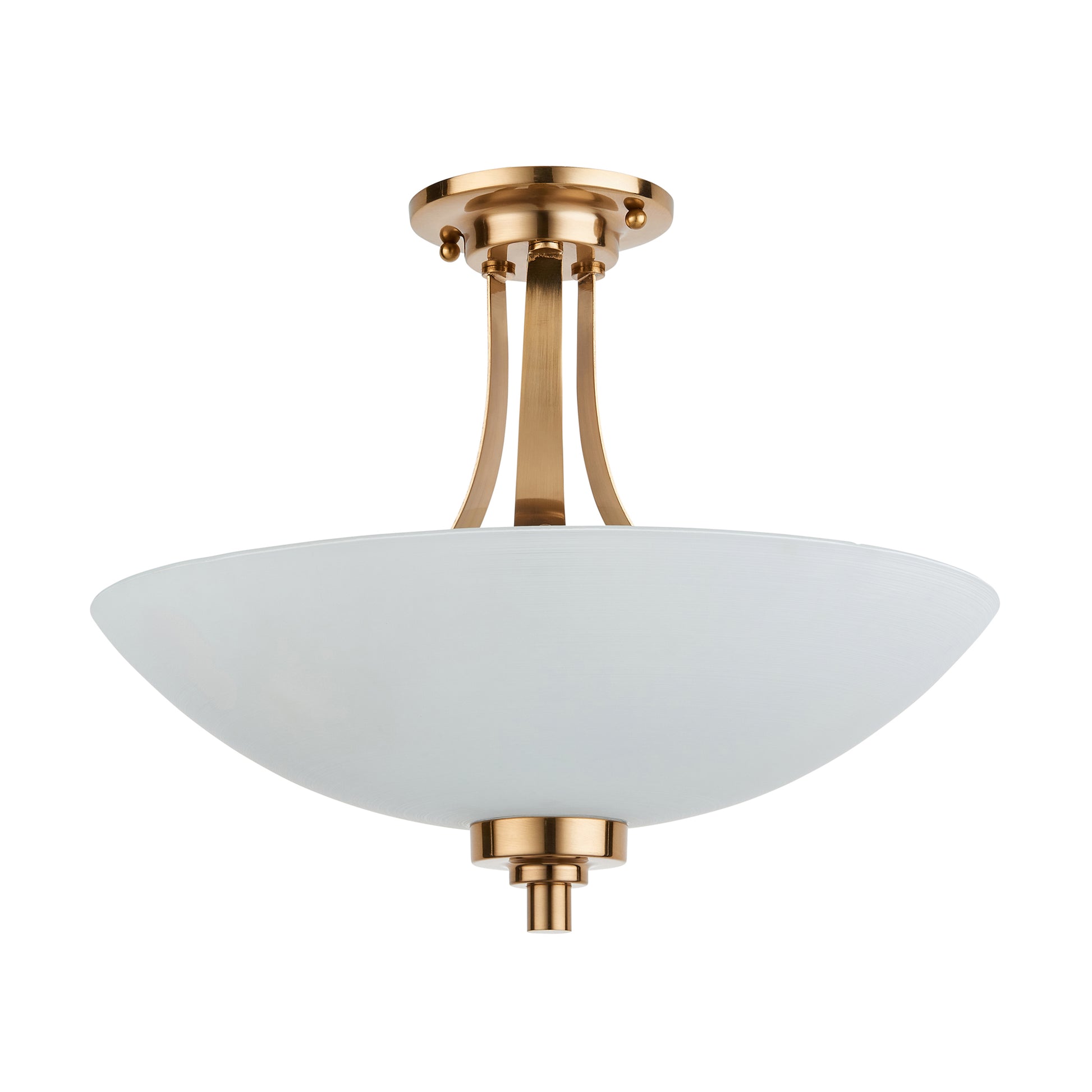 Welles 3 Ceiling Light Brushed Aged Brass – Brass