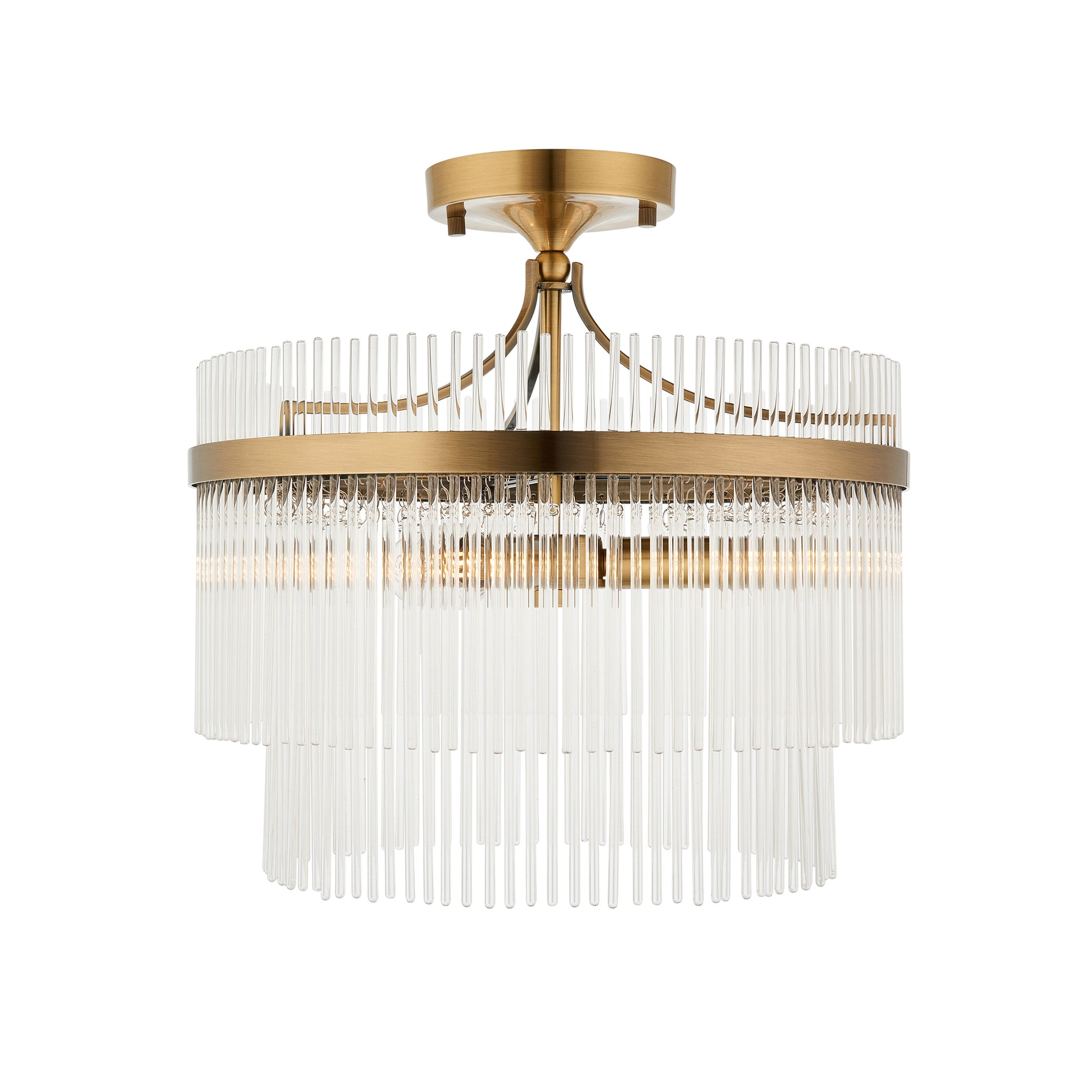 Marietta 3 Ceiling Light Antique Brass – Brass