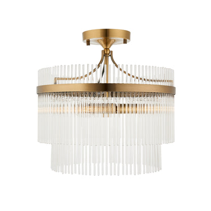 Marietta 3 Ceiling Light Antique Brass – Brass
