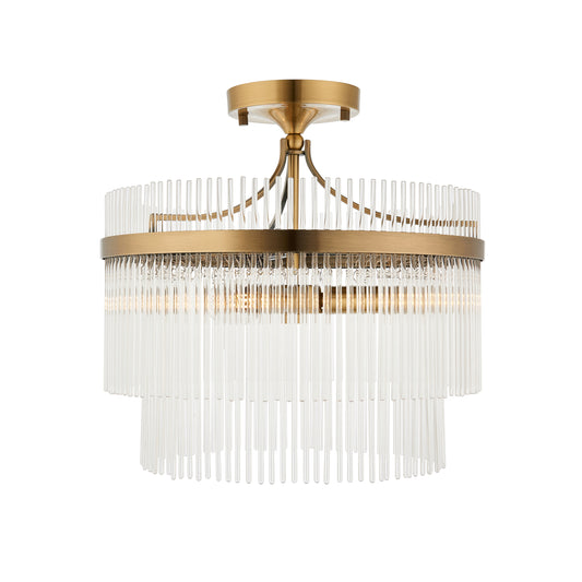 Marietta 3 Ceiling Light Antique Brass – Brass