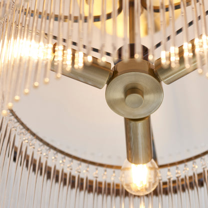 Marietta 3 Ceiling Light Antique Brass – Brass