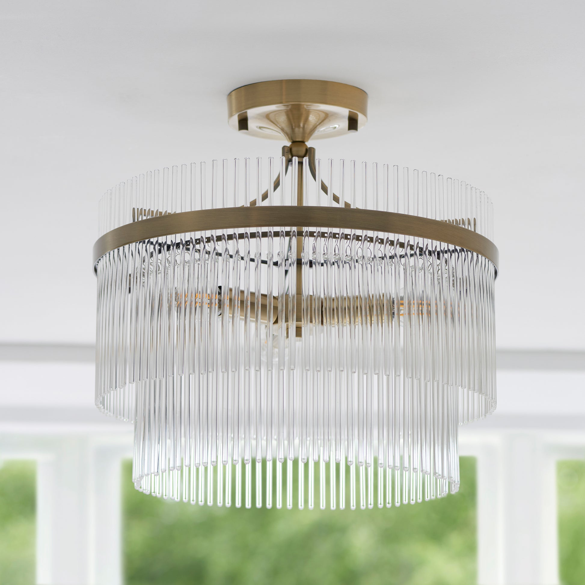 Marietta 3 Ceiling Light Antique Brass – Brass
