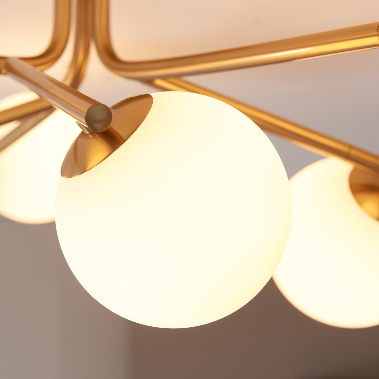 Aaron Ceiling Light Brushed Aged Brass – Brass