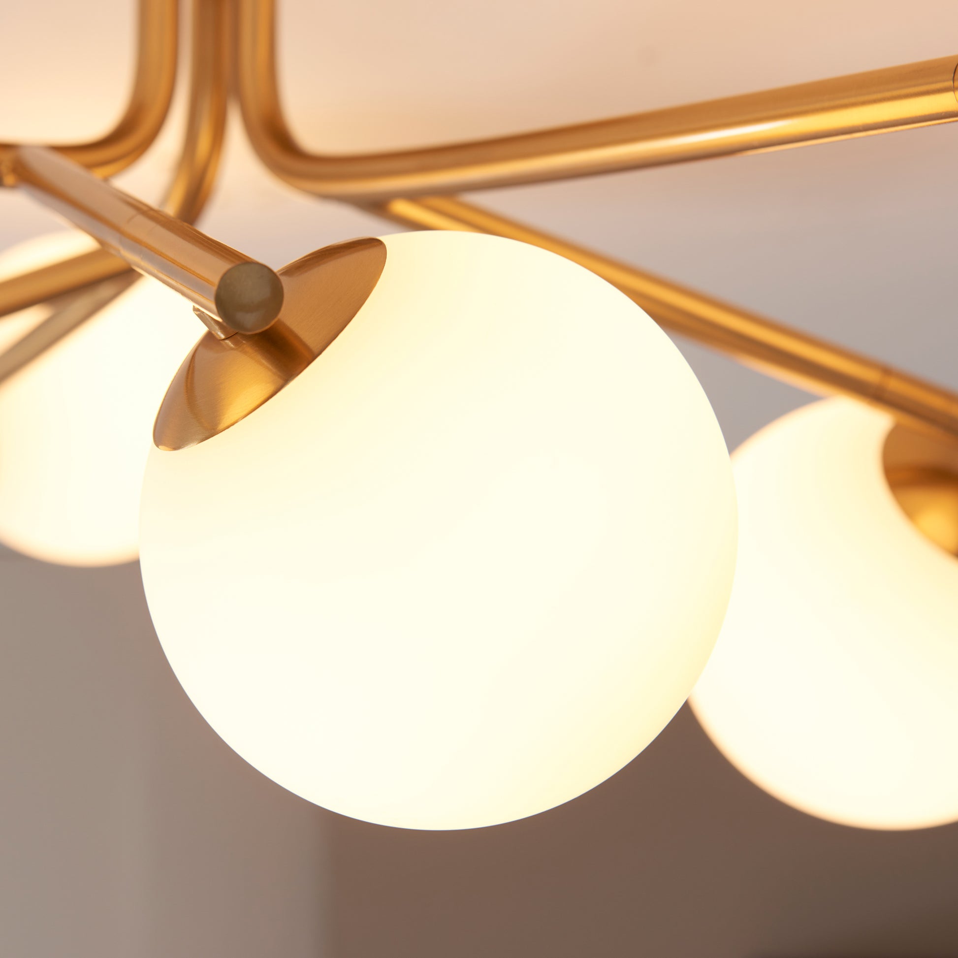 Aaron Ceiling Light Brushed Aged Brass – Brass