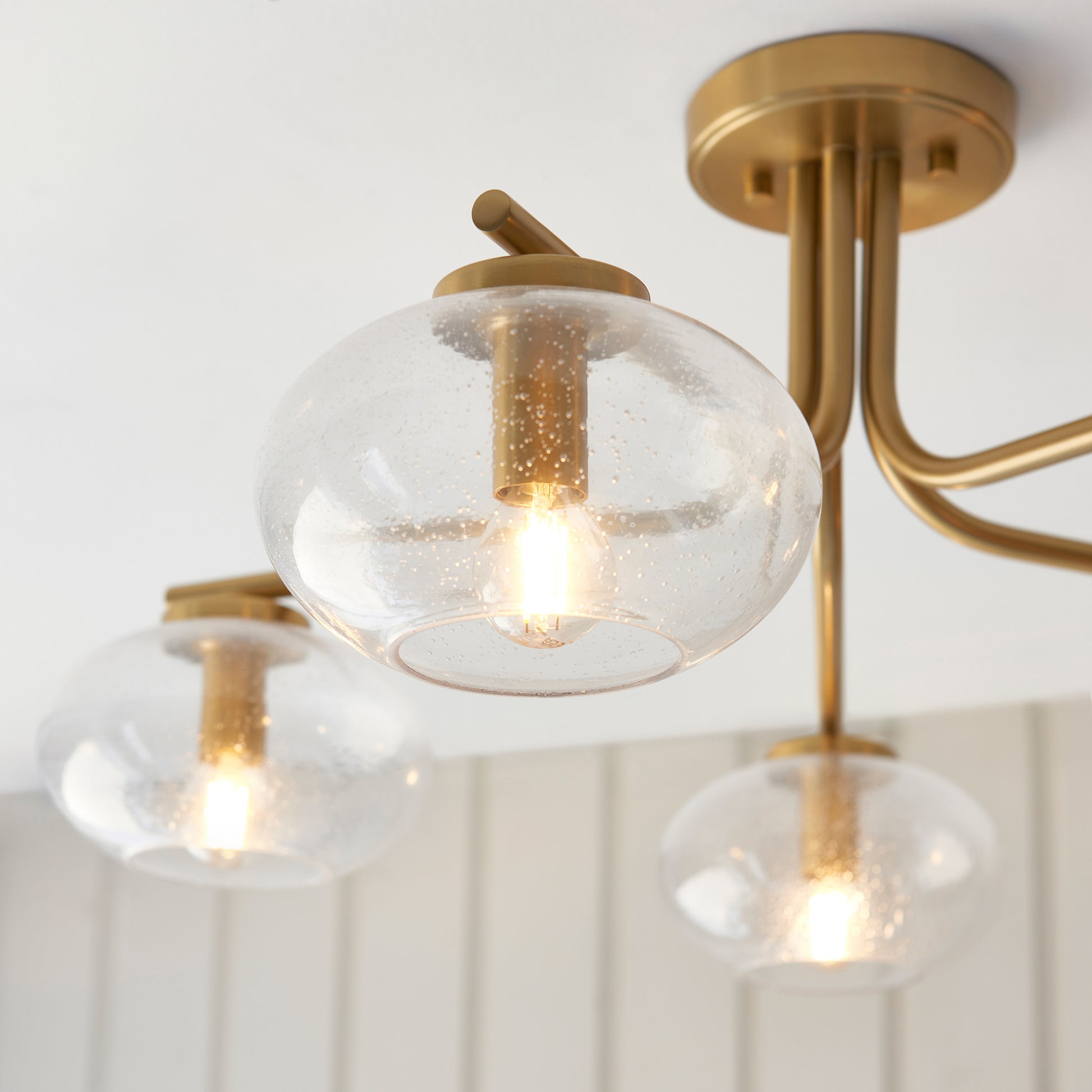 Jacob 5 Ceiling Light Warm Brass – Brass