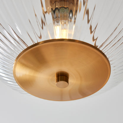 Somerset Bowl Ceiling Light Vintage Brass – Brass