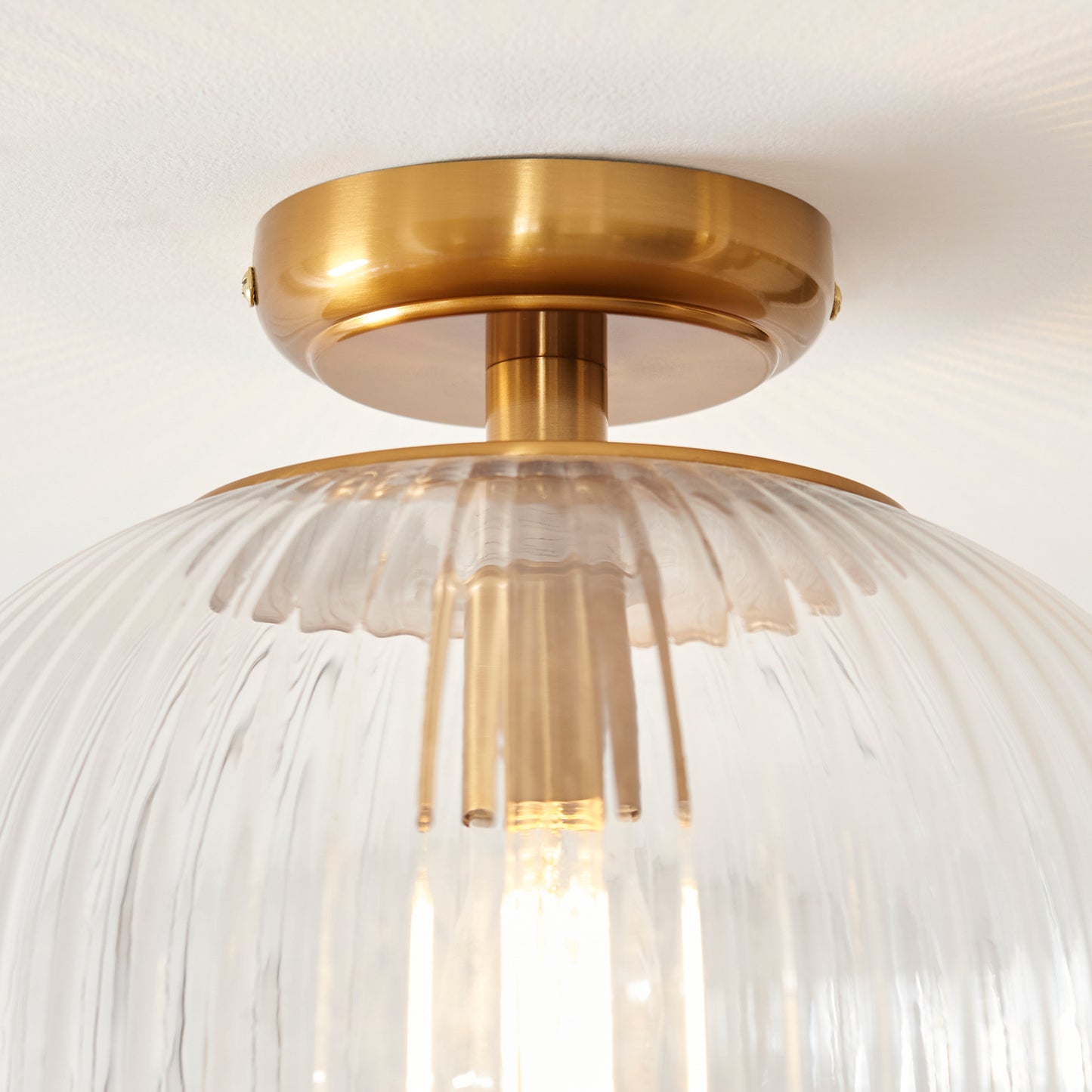 Somerset Domed Ceiling Light Vintage Brass – Brass