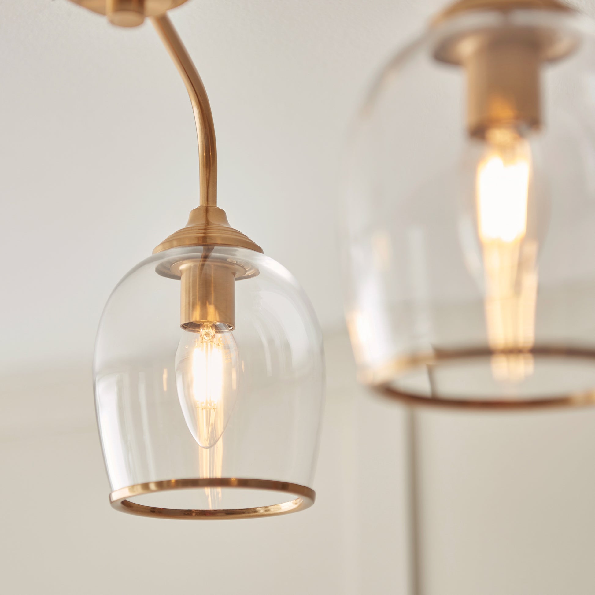 Ashcroft Ceiling 3 Light Brushed Aged Brass – Brass