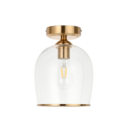 Ashcroft Ceiling 1 Light Brushed Aged Brass – Brass